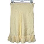 J.Crew  Yellow Linen Skirt Photo 4