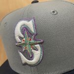 Hat Club marine Metallics Seattle mariners size 7 1/4 brand new Gray Photo 2