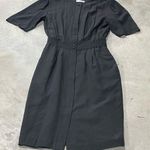 Jos. A. Bank Vintage Jos A Banks Black Short sleeve knee length 100% silk dress size 4 Photo 0
