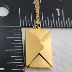 Gold Letter Envelope Love Note Necklace Photo 4