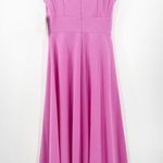 MAISON TARA Dress Size 4 Savanah Midi Cut Out Crepe Fit & Flare Wedding NWT Photo 2