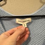 Lucky Brand  V Neck Sweater Size Medium Color Blue Photo 3