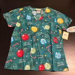 Cherokee  Looney Tunes Holiday Christmas scrub top Photo 0