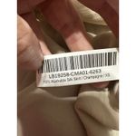 LESET Barb Bias Satin Maxi Skirt Black Back Slit Size S Quiet Luxury Slip Skirt Photo 2