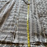 Polagram NWT Bohme Boutique 100% Cotton Button Down Midi Dress Size Small Stripped Blue Photo 8