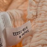 Bobi Blouse Large Smocked Bare Light Peach NWT Long Sleeve 100% Cotton Stretch Photo 15