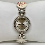 Snowman women quartz watch silver tone 27mm elastic band size 7.5” running Photo 0