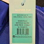 💕SEA LEVEL💕 Eco Essentials Keyhole Halter One Piece Swimsuit Cobalt Blue 6 NWT Photo 12