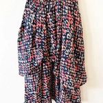 Liquid New York Silk Sleeveless Ruffle Dress‎ Size 0 Pockets Blue Photo 6