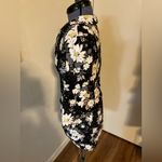 Candie's CANDIE’S Jacket Jr S Cropped Floral Knit Blazer Jewel Button 3/4 Sleeve & Skirt Photo 3