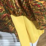 Vintage 80s Lillie Rubin Silk Paisley Halter Maxi Dress XS Yellow Photo 5