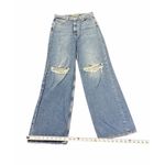 Levi's Premium Jeans Womens Size 26 High Loose Distressed Light Wash Blue Photo 5