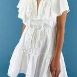 Farm Rio Farm Rio Off-White 3D Flower Mini Dress Size M Photo 0