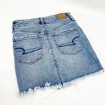American Eagle High Rise Mini Denim Jean Skirt Distressed 2 Photo 7