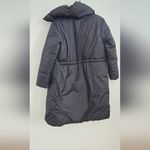 Old Navy Water Black Resistant Long Duvet Puffer Coat Size Small Photo 7