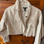 Forever 21 Cream Corduroy Cropped Jacket Photo 0