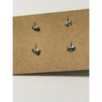 Vintage 90s Stud Earrings Set Flower Heart Pink‎ Pink Photo 3