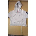 Guess  Spellout Cropped Gray Hoodie S Casual Comfy Skater Bikercore Streetwear Photo 3