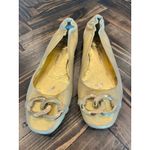 Juicy Couture  Ballet Flats Shoe Womens 8.5 Double Buckle Classy Preppy Old Money Photo 3