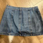 Forever 21 Blue Denim Mini Skirt with Buttons Photo 4