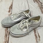 Vans SUEDE AND CANVAS LIGHT GREY AND WHITE SKATE SHOES Photo 6