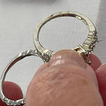 Boutique Assorted size 9 silver rings with new on card rings Photo 6