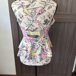 Torrid Underwire Tie-Front Peplum Midkini Top Only, Size 0 (Large) Photo 5