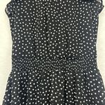 EXPRESS Women's Polka Dot Smocked-Waist Flutter-Sleeve Midi Dress Sz Small Photo 2