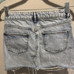 ZARA Light Blue Denim Mini Skirt Photo 6