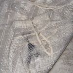 EXPRESS NWT White Skimming Mesh Pleated Mock Neck Balloon Sleeve Top Photo 15