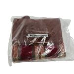 Longaberger Homestead Brown Leather Plaid Snap Tri-Fold Wallet Purse Retro Y2K Photo 2