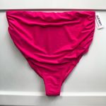 Old Navy New Maternity Rollover-Waist Swim Bikini Bottoms Small Pink NWT Photo 6