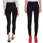 Rag and Bone  Jeans High Rise Ankle Skinny Black Manson Designer Denim Raw Hem 28 Photo 2
