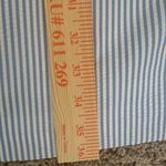 London Times Blue & White Seersucker Sheath Midi Dress Sleeveless, Size 14. Photo 7