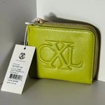 Christian LaCroix $48 NWT CXL by  “Viere” Python Smooth Zip Wallet – Lime Green Photo 1