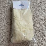 Urban Outfitters Bow Ribbed Knit Leg Warmer NWT - Cream Photo 2