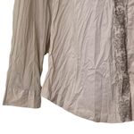 Lovestitch Shirt Button Up Embroidered Long Sleeve Wrinkled Effect Photo 9