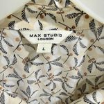 Max Studio Scarf Print Button Up Flowy Relaxed Travel Oversized Resort wear Photo 2