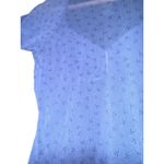 Tommy Hilfiger Vintage Y2K Tommy Jean Sheer Embroidered Baby Tee Top Small Floral Cottage Fairy Photo 4