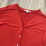 Green Envelope LA Womens Green Envelope Orange Tie Blouse - S Photo 1