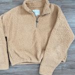 American Eagle sherpa cropped quarter zip Photo 0
