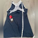 Athletic DNA Navy Blue Mesh Racerback Workout Tennis Tank size Medium Photo 6
