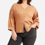 Everlane Silky Cotton Lantern Top 14 Photo 0