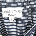 Madewell Texture & Thread Peasant Shirt in Stripe Short Fitted Sleeve Top Photo 7