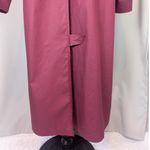 London Fog 90s Vintage Women's Trenchcoat Red with Green Plaid Lining Size 6 Photo 9