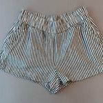 A New Day  Women's Medium Striped Pull-On Shorts - Black/Charcoal Photo 1