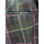 Christopher & Banks Pants Womens 16 Green Plaid Mid-Rise Holiday Party Festive Photo 5