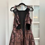 Sachin + Babi Noir Couture Metallic Rose Gold Hi-Lo Dress Size 10 M Cut Out Photo 8