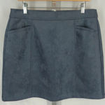 Loft size 16 faux suede skirt with front pockets Photo 0