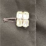 Louben Woman black triacetate crystal button office professional blazer size 16W Photo 3